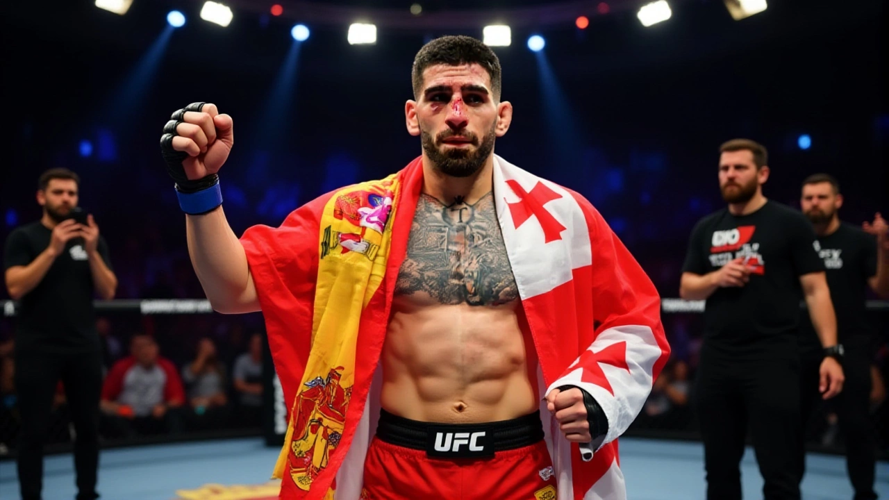 Ilia Topuria, UFC 317'de Charles Oliveira'yı KO Ederek İki Bölümde Şampiyon Oldu